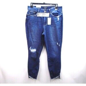 Judy Blue Skinny Jeans Blue Women's Size 18W High-Rise Distressed Slim Fit NWT